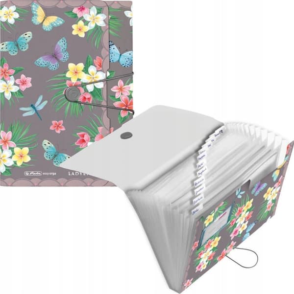 Kansio A4 PP 12 kpl. Ladylike Butterfly