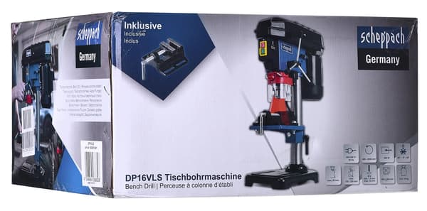 DP16VLS PYLVÄSPÖYTÄPORAKONE SCHEPPACH-LASERILLA