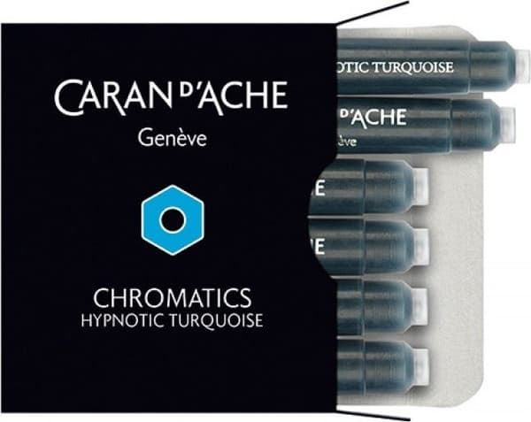 Caran d'Ache patroner Chromatics turkos 6 stycken