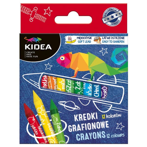 Graphion blyanter 12 farver KIDEA