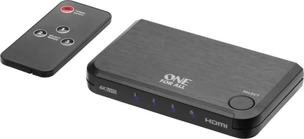 One for All Smart HDMI-switch 4K inkl. fjärrkontroll SV 1632