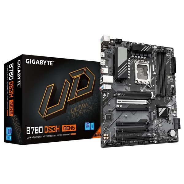 Gigabyte B760 DS3H GEN5 - emolevy - ATX - LGA1700-kanta - B760