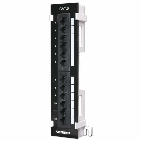 Intellinet 560269 Patch Vægmonteret Panel Cat6 UTP 12x RJ45