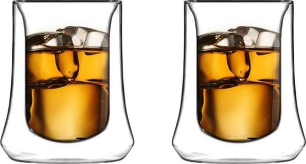 SÆT MED 2 LAVE GLAS MED DOBBELT SOHO VÆG 240 ML 8920