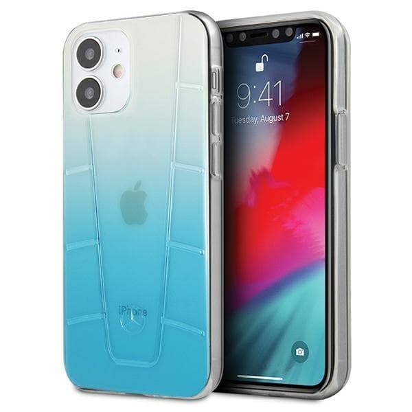 Mercedes Transparent Line Cover til iPhone 12 mini - Blå
