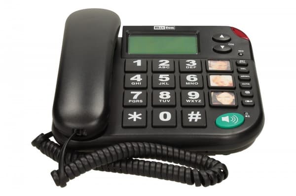 Langallinen puhelin MAXCOM KXT 480 Musta