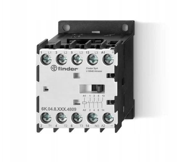 Effektkontaktor 3 Z 1 Z, 12A-400V AC3, 24V AC 6K.04.8.024.4812