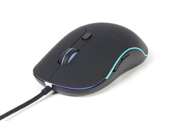 GEMBIRD USB-mus med 6 knappar, ljussvart