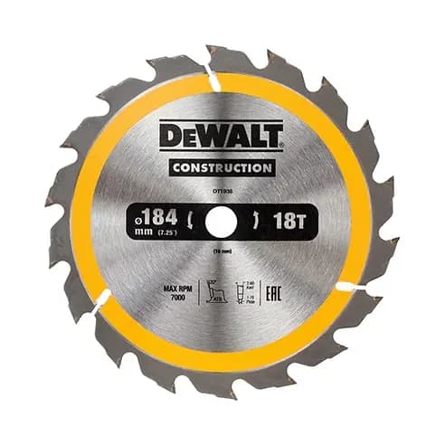 Dewalt Cirkelsåg 184x16mmx18z - DT1938-QZ