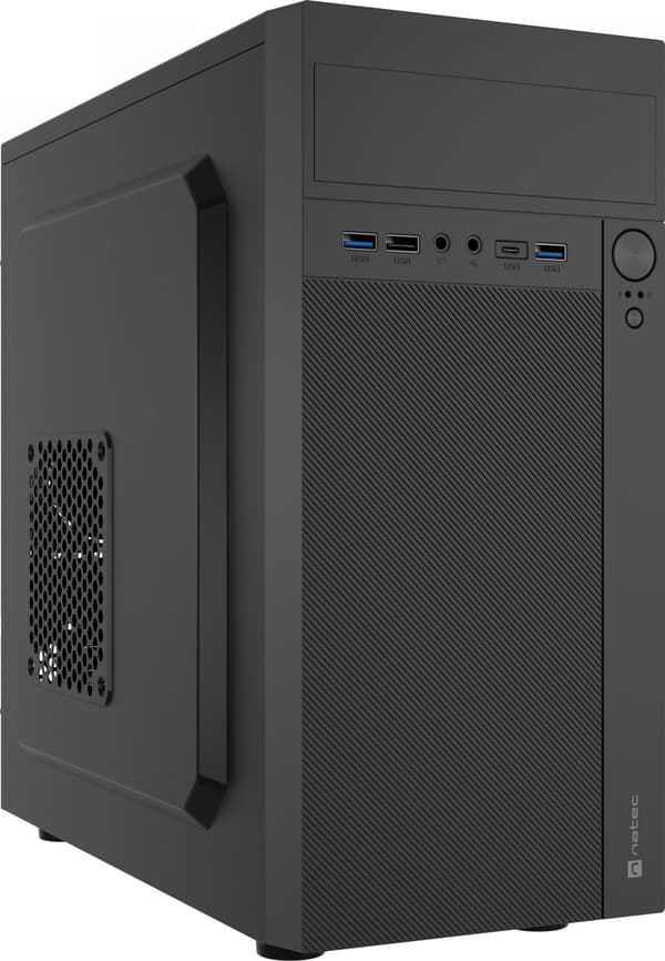 NATEC Helix USB C MatX Mini Tower-chassi Svart