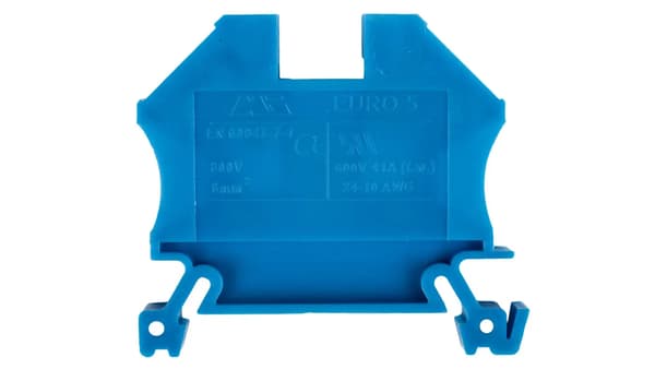2-ledars skenanslutning 6mm2 blå EURO 43407BL