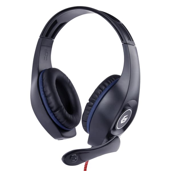 GEMBIRD gaming-hovedtelefoner MiniJack 4PIN kompatibel med PS4/XBOX/PX sort/blå