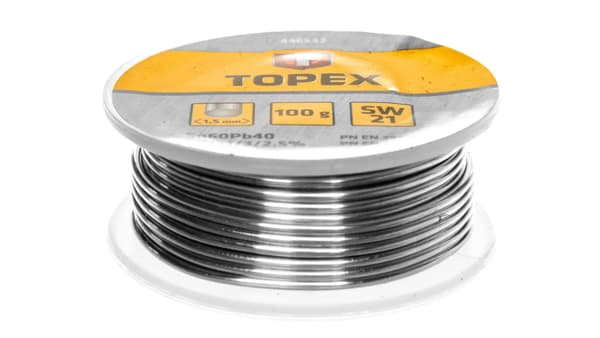 Topex Tinlod 60% Sn Tråd 1.5mm 100g - 44E532