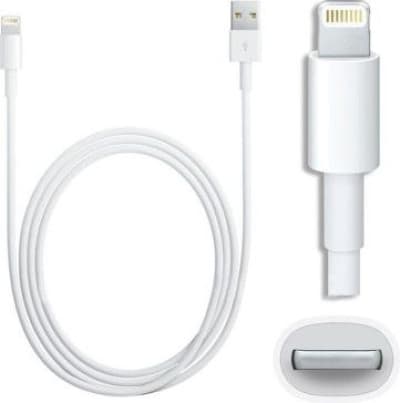 Kabel USB Foxconn USB-A - Lightning 1 m Vit (MD818ZM/A BULK)