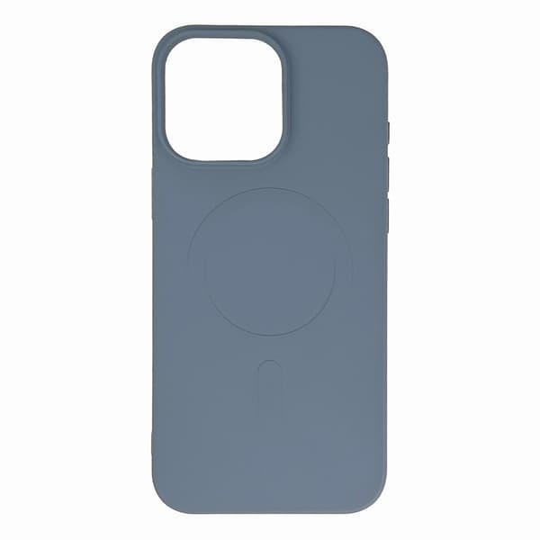 Flytande silikonskal MagSafe för iPhone 16 Pro Max - ljusgrå