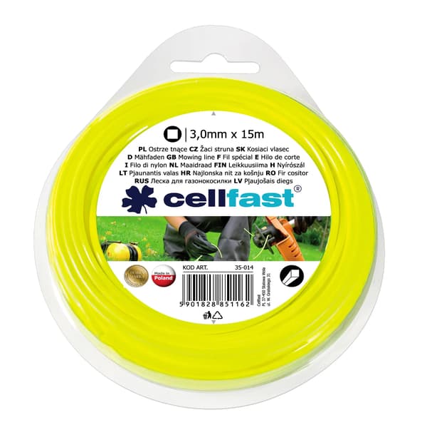 ZYLKA TNACA STANDARD 3,0mm/15m NELIÖ CELLFAST
