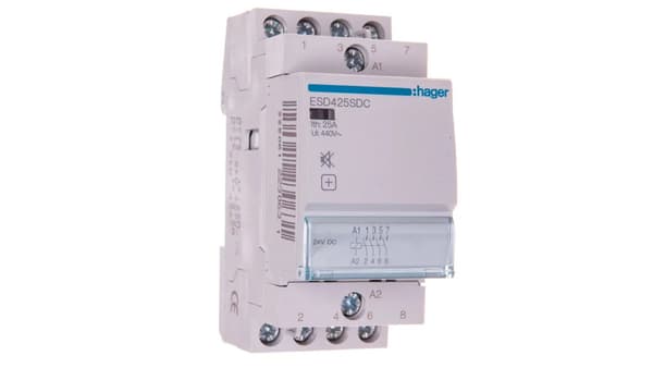 Hager Silent Modul Kontaktor 25A 4Z 24V AC/DC (ESD425SDC)