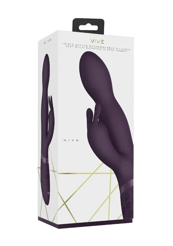 Kaninvibrator - 360 graders kanin - Lilla