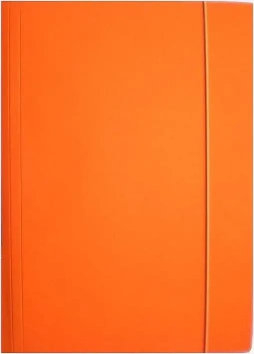 Mappe A4 med elastik orange