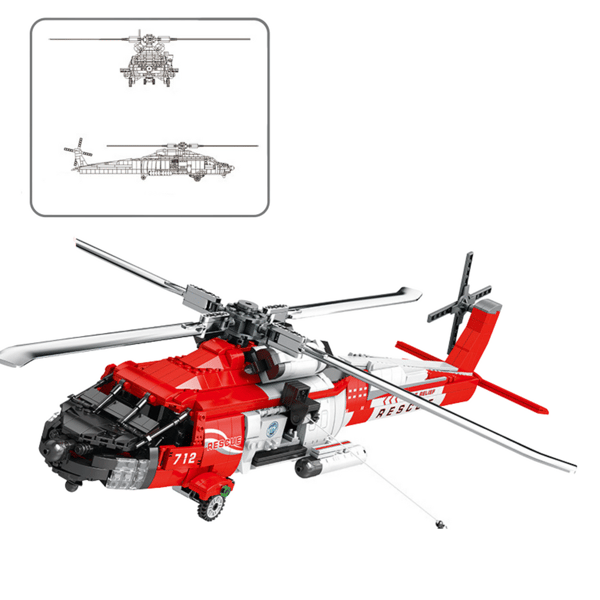 Byggeklodser Redningshelikopter HH-60J Jayhawk 1137el