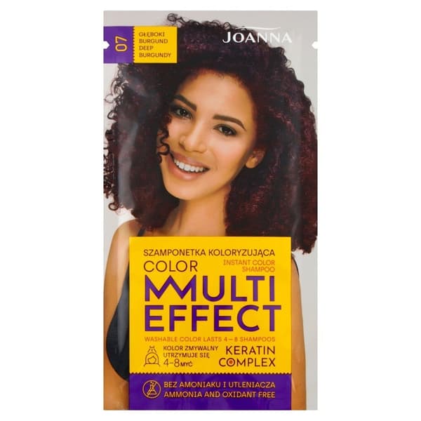 Joanna Multi Effect Color Keratin Complex Shamponet 07 Soils Burgundy 35 g