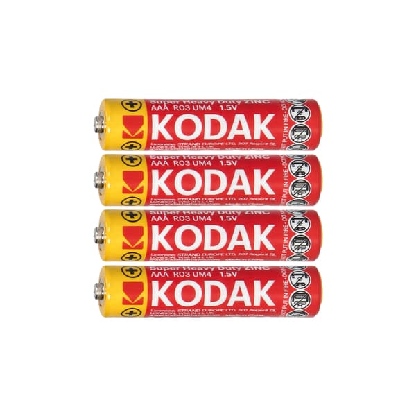 Kodak Batteri Ekstra Kraftig AAA/R03 450mAh 4 stk