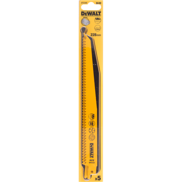 Dewalt Bajonetsavklinger BIM 228mm (3,6-5.1mm 5stk) DT2349