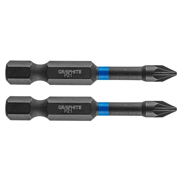 Graphite borebit (slagbits PZ1 x 50 mm, 2 stk.)