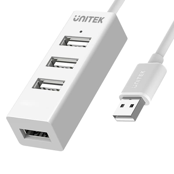 USB-hubb Unitek Y-2146 4xUSB 2.0 mini vit