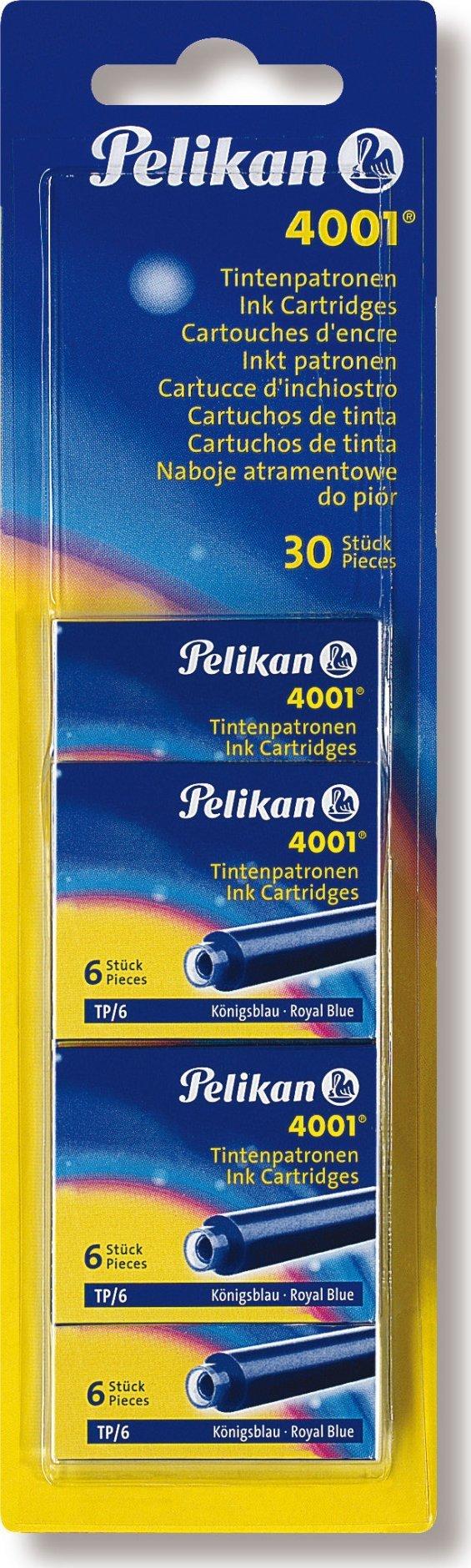 Bläckpatron Pelican 4001 TP/5 Royal Blue Förpackning 5 st