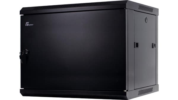 Rackskåp 19 9U 600X450 hängande ståldörr för montering WGB09-64EH-WSB
