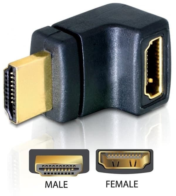 AV-adapteri Delock HDMI - HDMI musta (65072)
