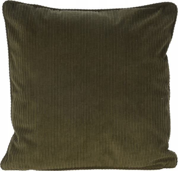 Home Styling Collection Fløjls Pyntepude med Piping, 40 x 40 cm