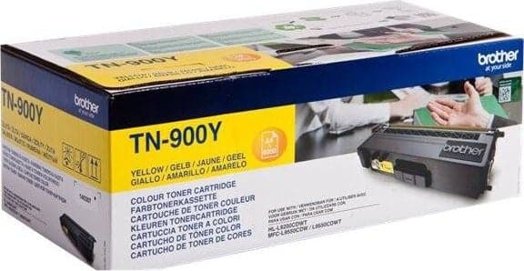 Brother TN900y - 2-pack - gul - original - tonerkassett