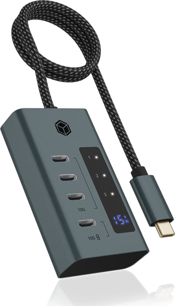 Hub  4-Port IcyBox Hub USB 3.2 Gen 2 T