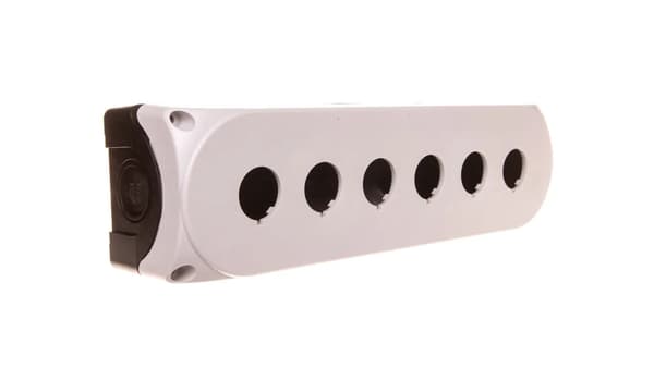 6-hullers kassettehus 22mm hvid IP67 LPZP6A8