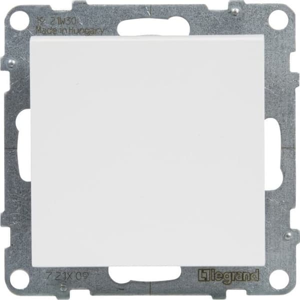 SUNO Enkelknapp Vit 6A 250V Automatiska Terminaler 721109
