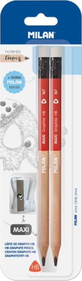 Maxi HB med elastik 2 stk + maxi blyantspidser