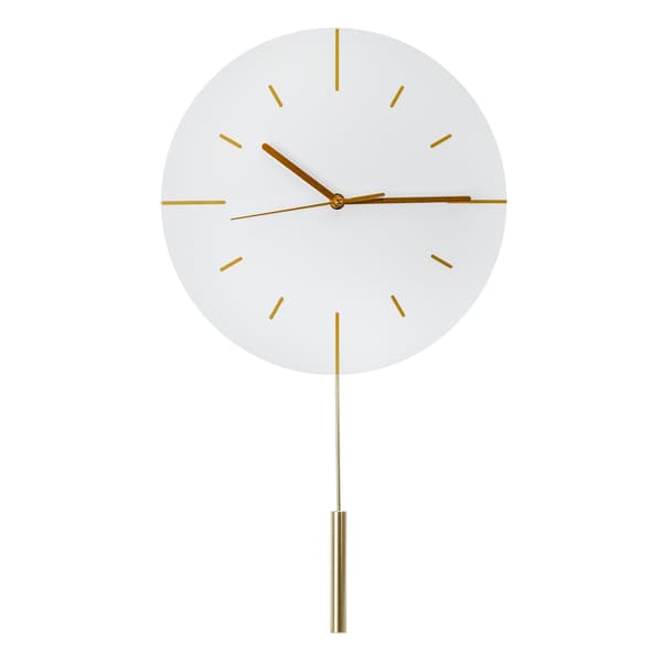 PLATINET VÄGGKLOCKA VÄGGKLOCKA LARK VIT [45961]