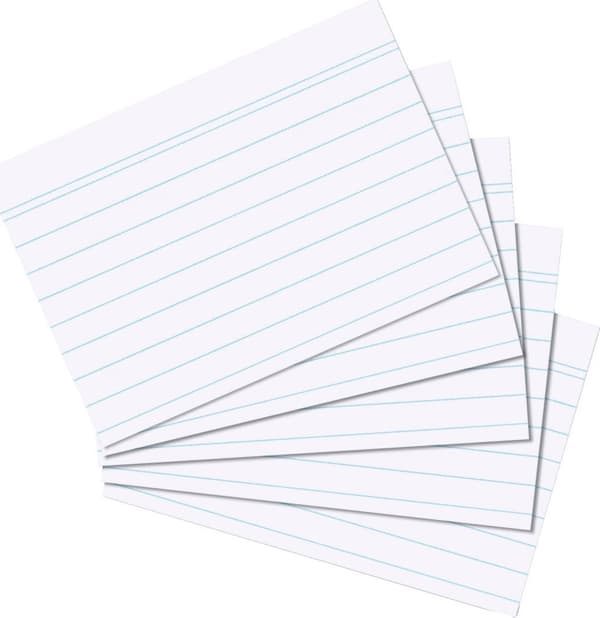 Herlitz Herlitz Kartotekskort A6 Linjeret Hvid 100-pak