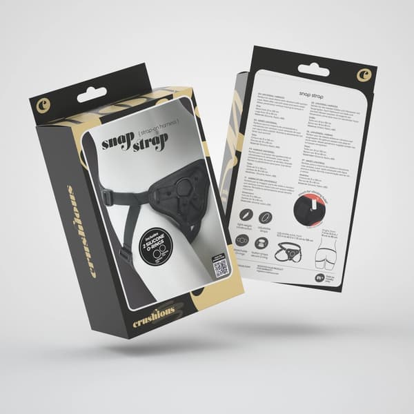 Adrien Lastic Snap Strap Säädettävät intiimivaljaat Musta Universal