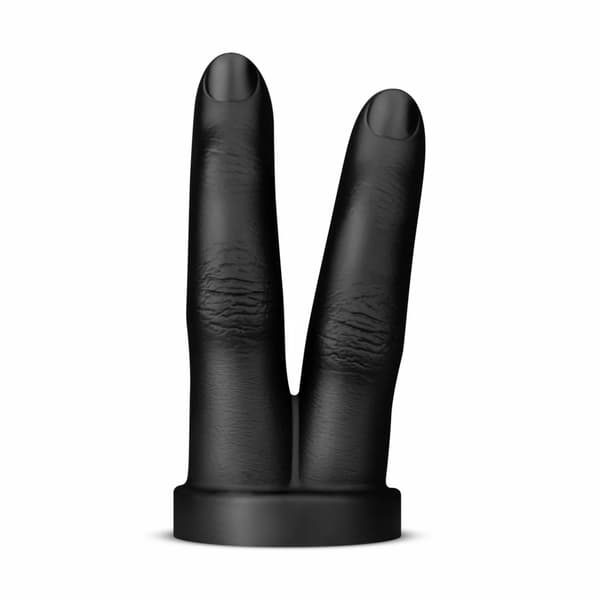 BUTTR Victory Dubbelfinger Silikonplugg - Ergonomisk Svart Modell