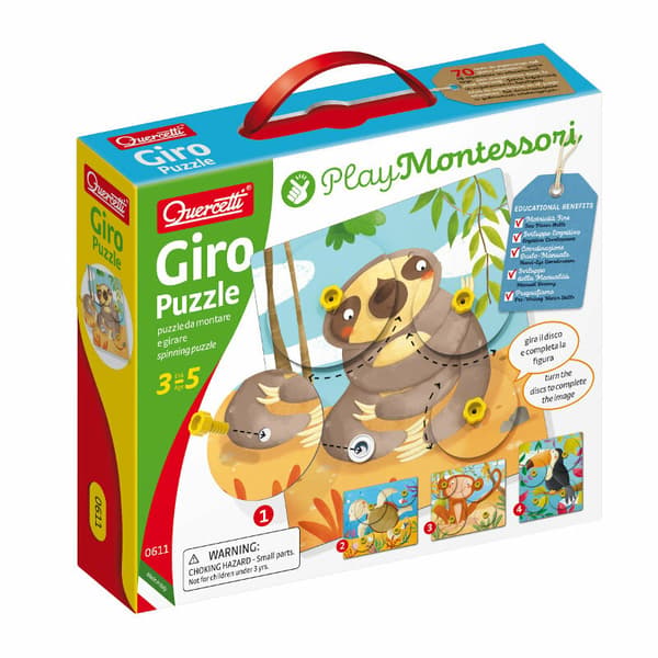 Quercetti Montessori Puslespil Dyr Giro 0611