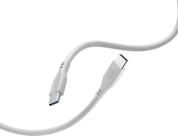 Cellularline Soft Cable - USB-C til USB-C kabel 1,2 m (grå)