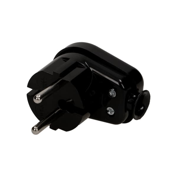 Timex-akkupistoke b/u 16A 2P, 250V, musta (WT-6)