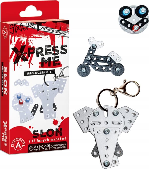 X-press Me nyckelring DIY elefant ALEX