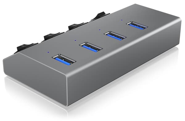 ICY BOX IB-HUB1405 - hub - 4 porte