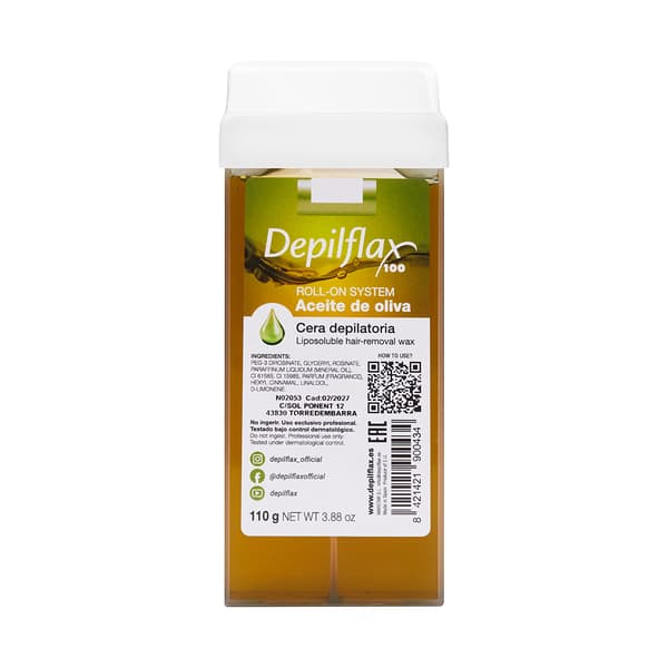 Depilflax 100 hårfjerningsvoks olivenrulle 110 g