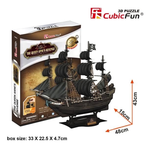 Cubicfun PUZZLE 3D Piratperiode Queen's Revenge - MC106H