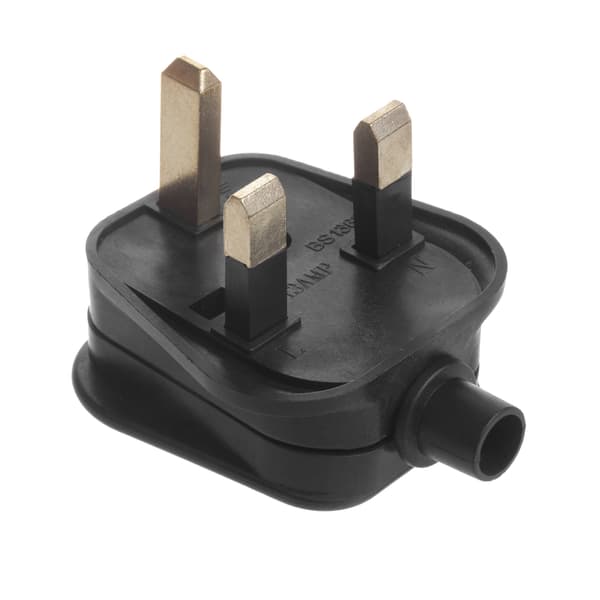 UK-stik til Maclean kabelholder MCE193 sort
